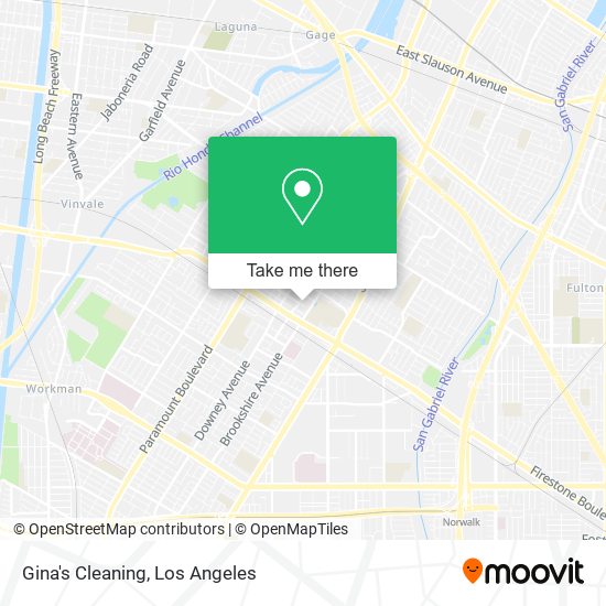 Gina's Cleaning map