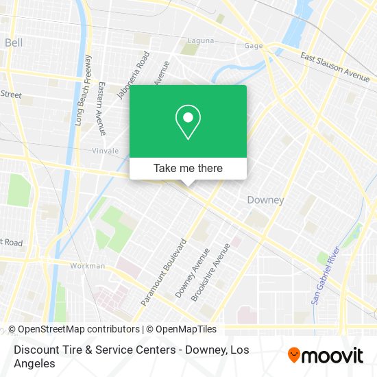 Discount Tire & Service Centers - Downey map