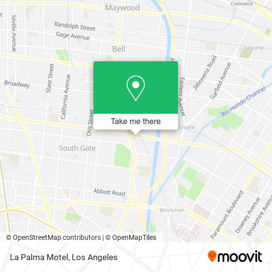 La Palma Motel map