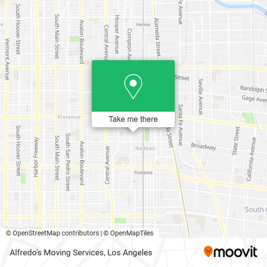 Alfredo's Moving Services map