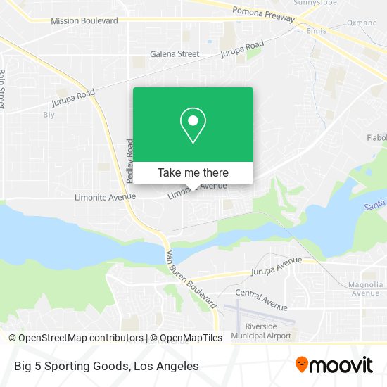 Mapa de Big 5 Sporting Goods
