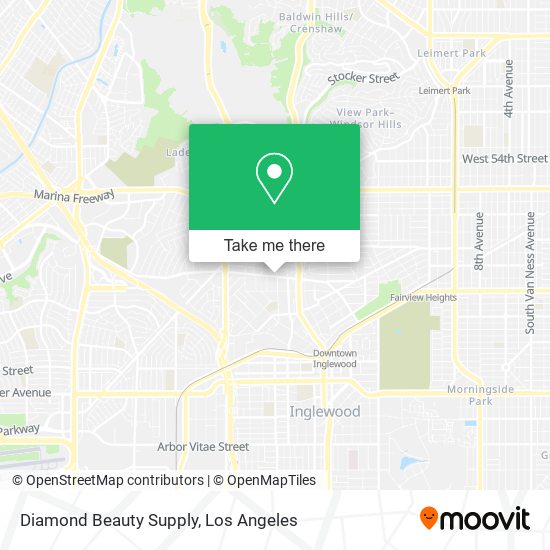 Diamond Beauty Supply map