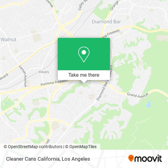 Cleaner Cans California map