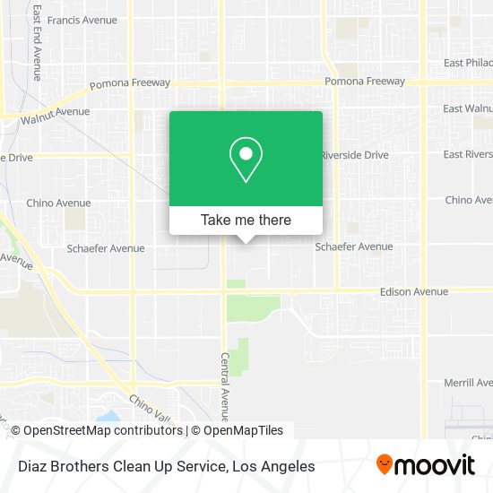 Diaz Brothers Clean Up Service map