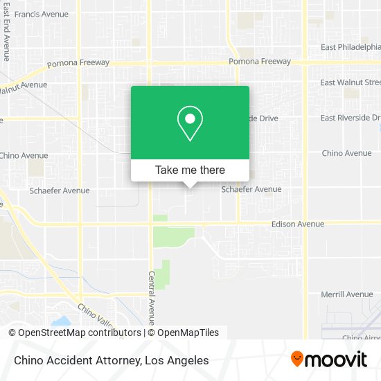 Chino Accident Attorney map