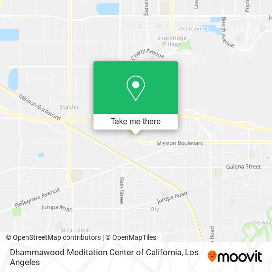 Dhammawood Meditation Center of California map