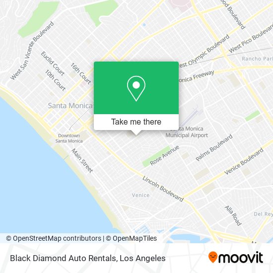 Mapa de Black Diamond Auto Rentals