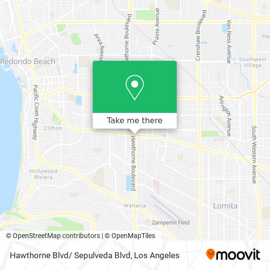 Mapa de Hawthorne Blvd/ Sepulveda Blvd