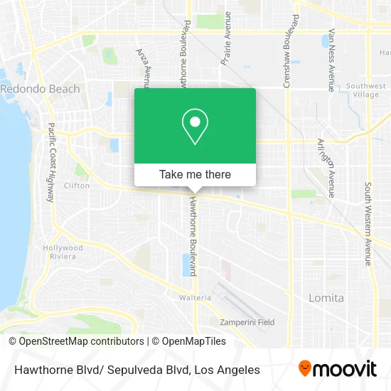 Mapa de Hawthorne Blvd/ Sepulveda Blvd