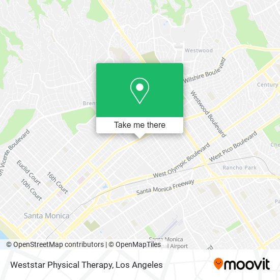 Mapa de Weststar Physical Therapy