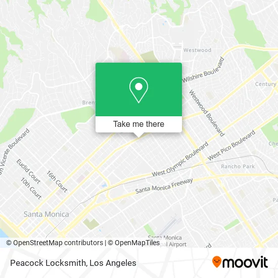 Peacock Locksmith map