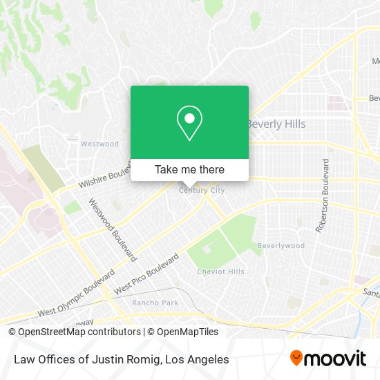 Mapa de Law Offices of Justin Romig