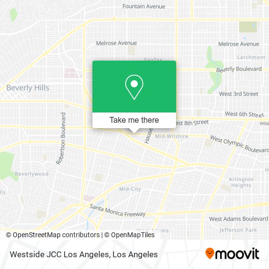 Mapa de Westside JCC Los Angeles