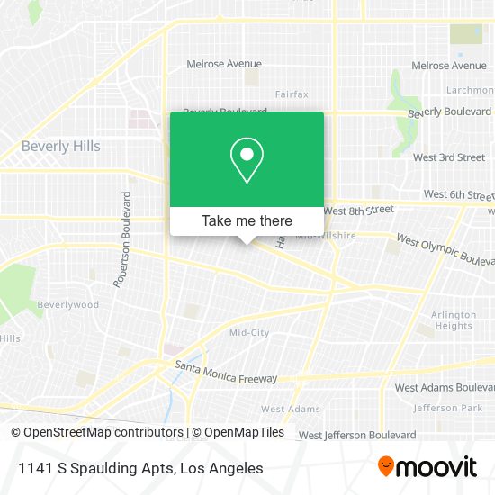 1141 S Spaulding Apts map