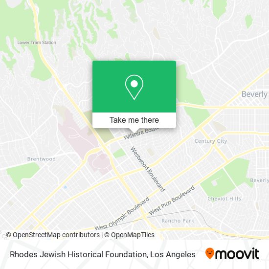 Rhodes Jewish Historical Foundation map