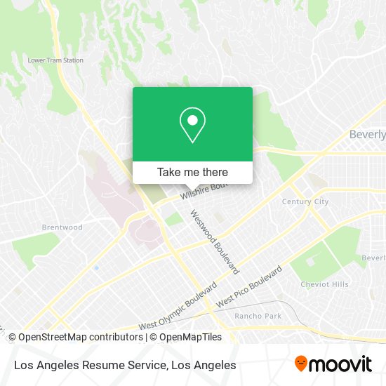 Mapa de Los Angeles Resume Service