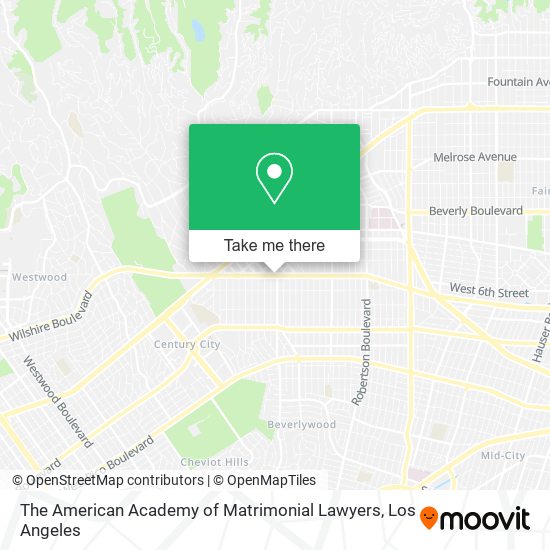 Mapa de The American Academy of Matrimonial Lawyers