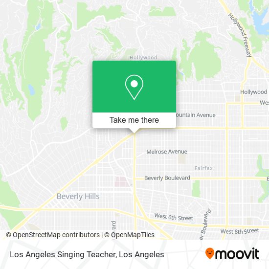 Mapa de Los Angeles Singing Teacher