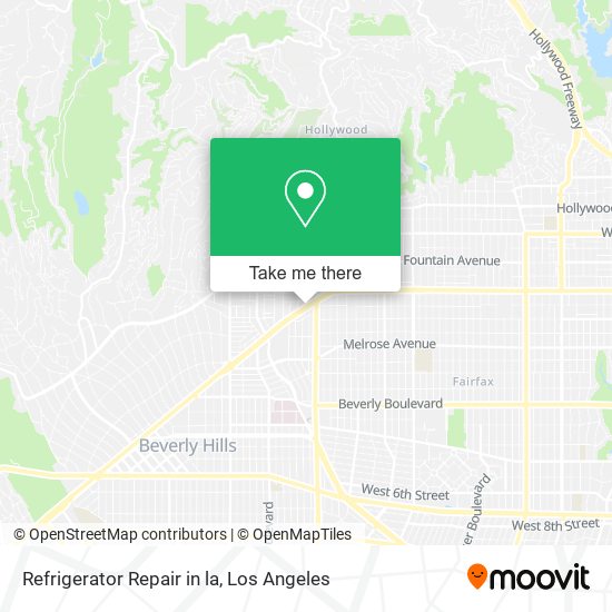 Mapa de Refrigerator Repair in la