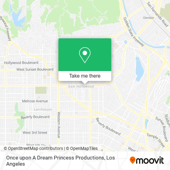 Once upon A Dream Princess Productions map