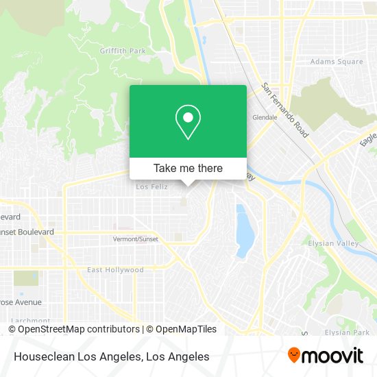 Houseclean Los Angeles map