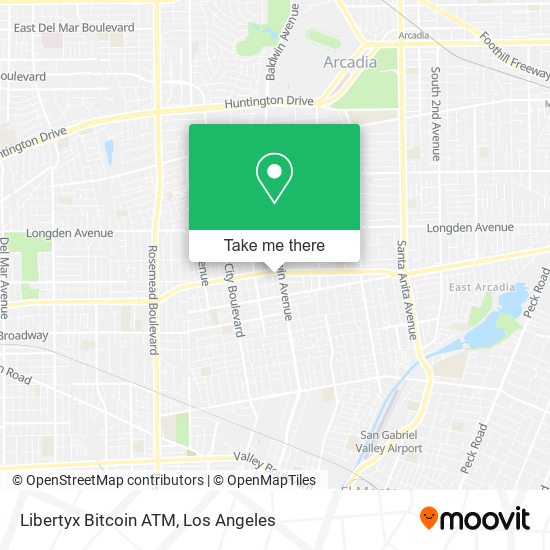 Libertyx Bitcoin ATM map