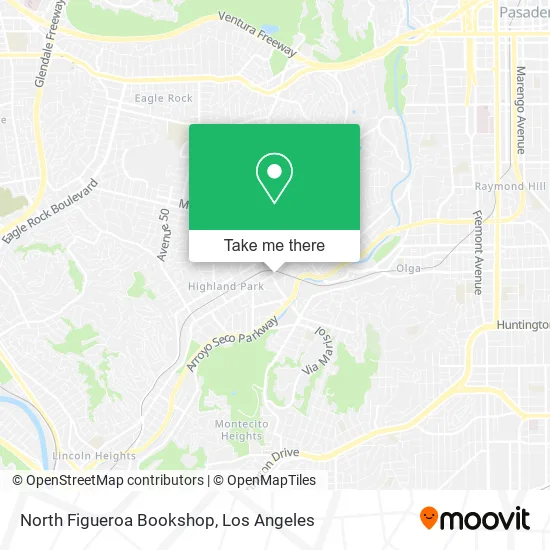 North Figueroa Bookshop map