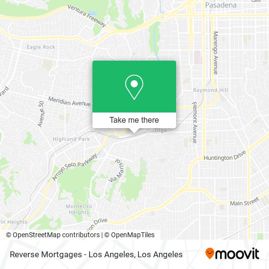 Reverse Mortgages - Los Angeles map