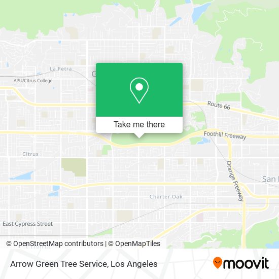 Arrow Green Tree Service map