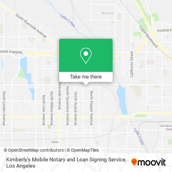 Mapa de Kimberly's Mobile Notary and Loan Signing Service