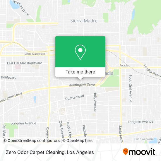 Zero Odor Carpet Cleaning map