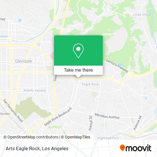 Mapa de Arts Eagle Rock