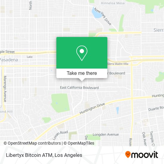 Mapa de Libertyx Bitcoin ATM