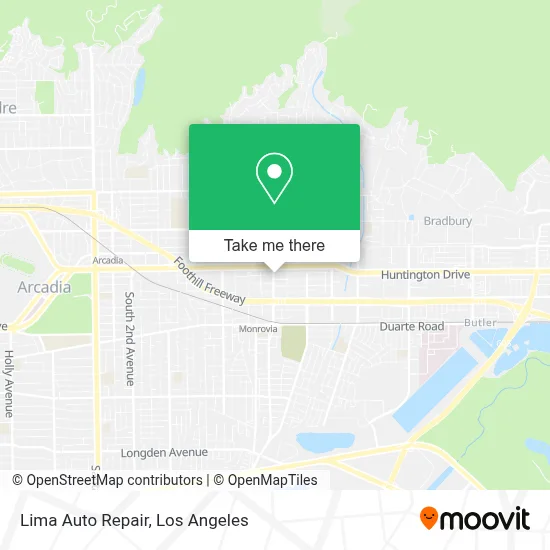 Lima Auto Repair map