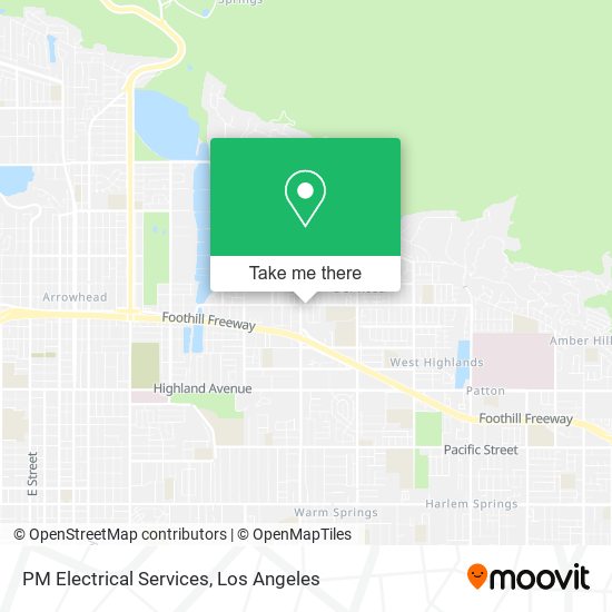 PM Electrical Services map