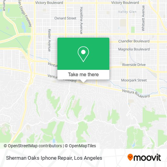 Mapa de Sherman Oaks Iphone Repair