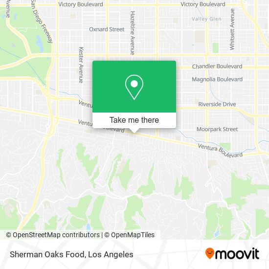 Mapa de Sherman Oaks Food