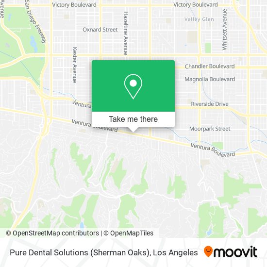 Mapa de Pure Dental Solutions (Sherman Oaks)