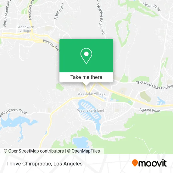 Thrive Chiropractic map