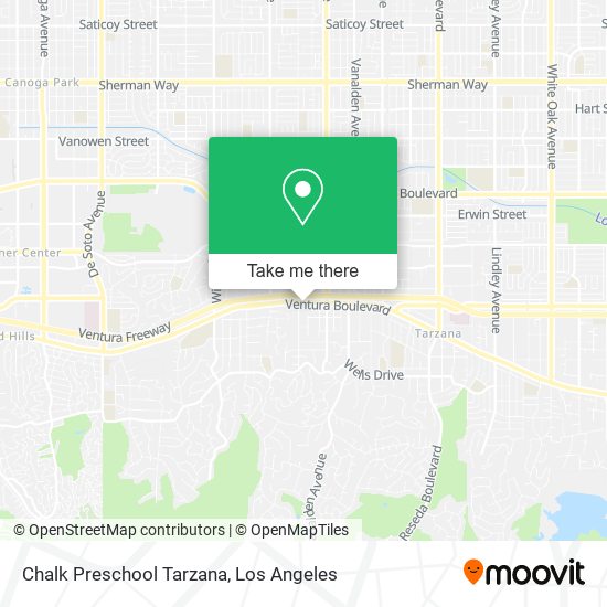 Chalk Preschool Tarzana map