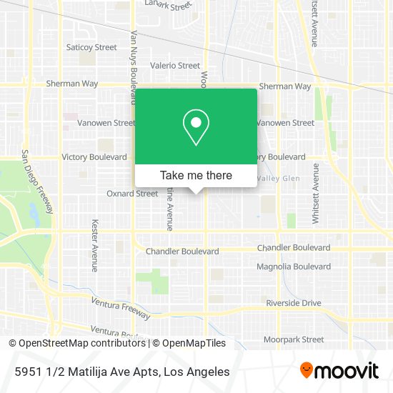 5951 1/2 Matilija Ave Apts map