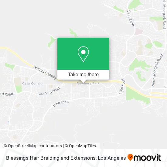 Mapa de Blessings Hair Braiding and Extensions
