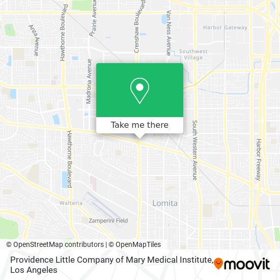 Providence Little Company of Mary Medical Institute map