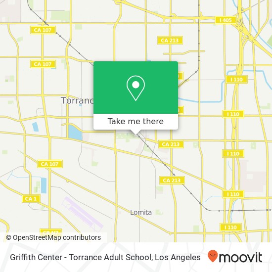 Griffith Center - Torrance Adult School map