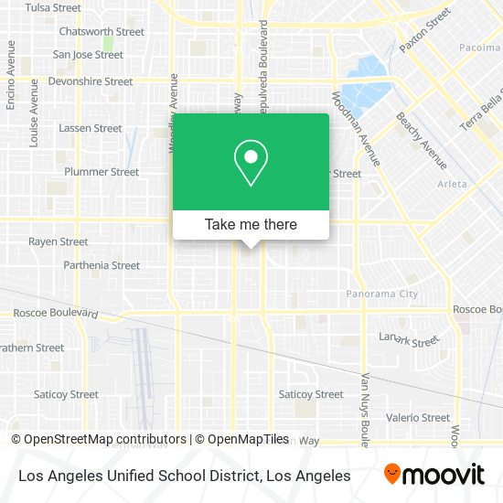 Los Angeles Unified School District map