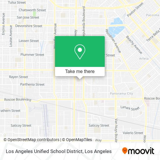 Mapa de Los Angeles Unified School District