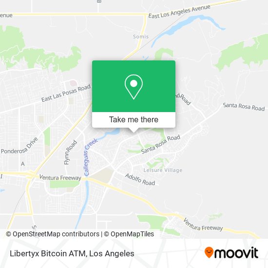 Mapa de Libertyx Bitcoin ATM