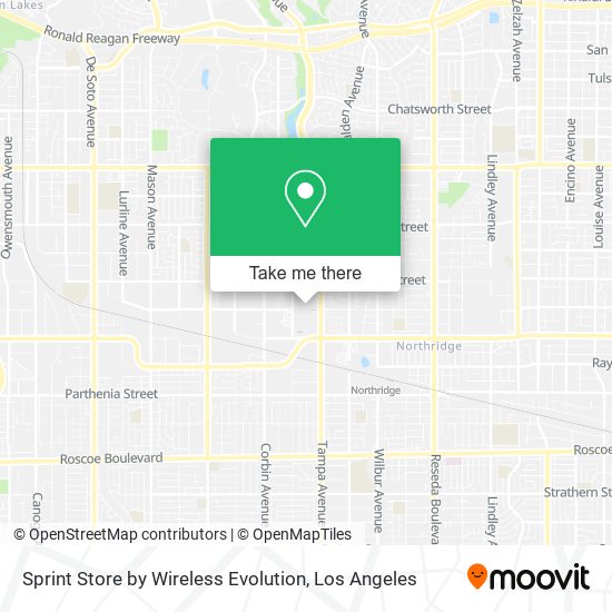 Mapa de Sprint Store by Wireless Evolution