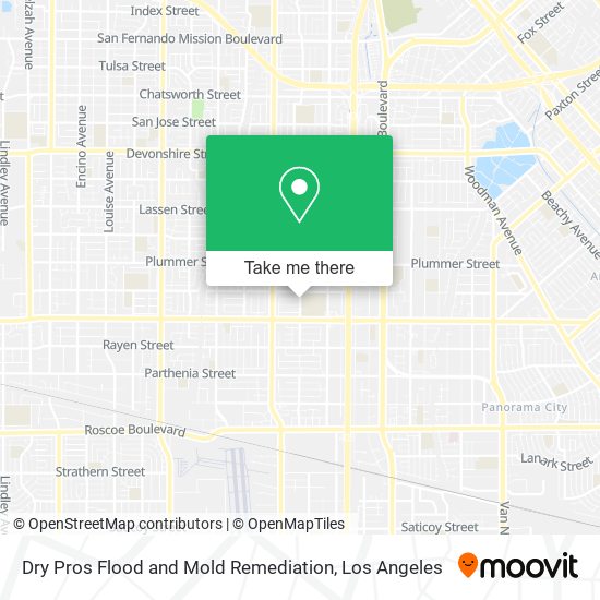 Dry Pros Flood and Mold Remediation map