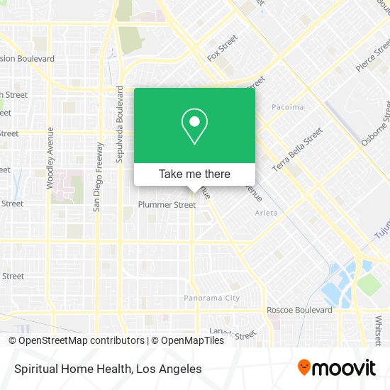 Spiritual Home Health map